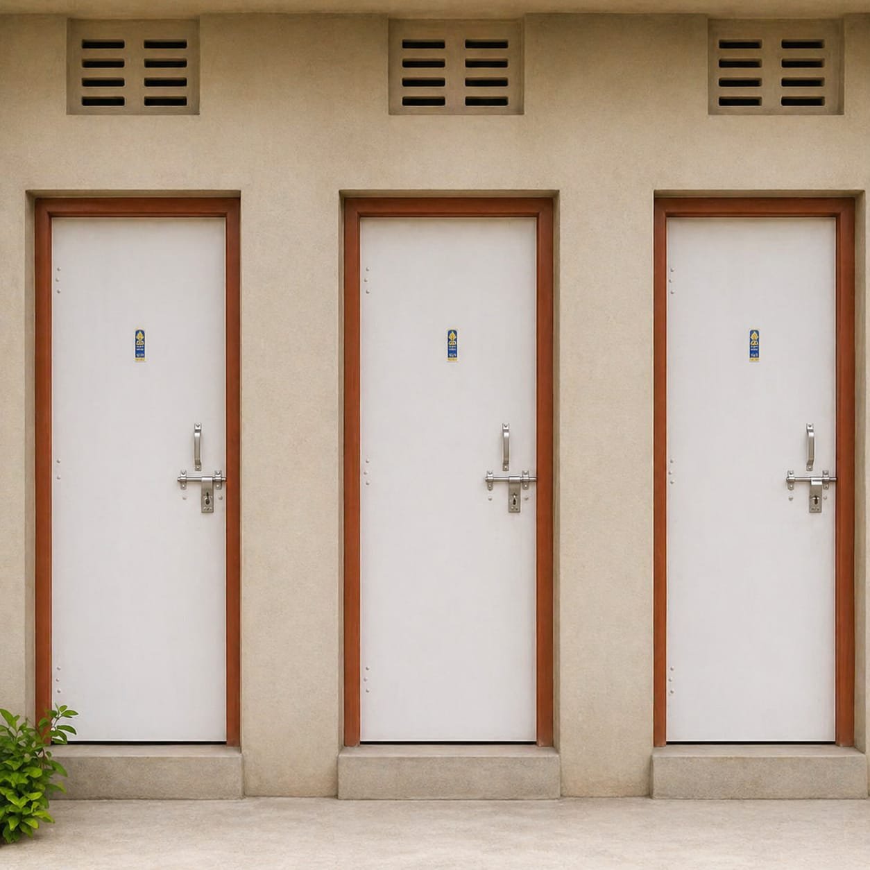4/3 RCC Door Frame with Cemented Plain Door